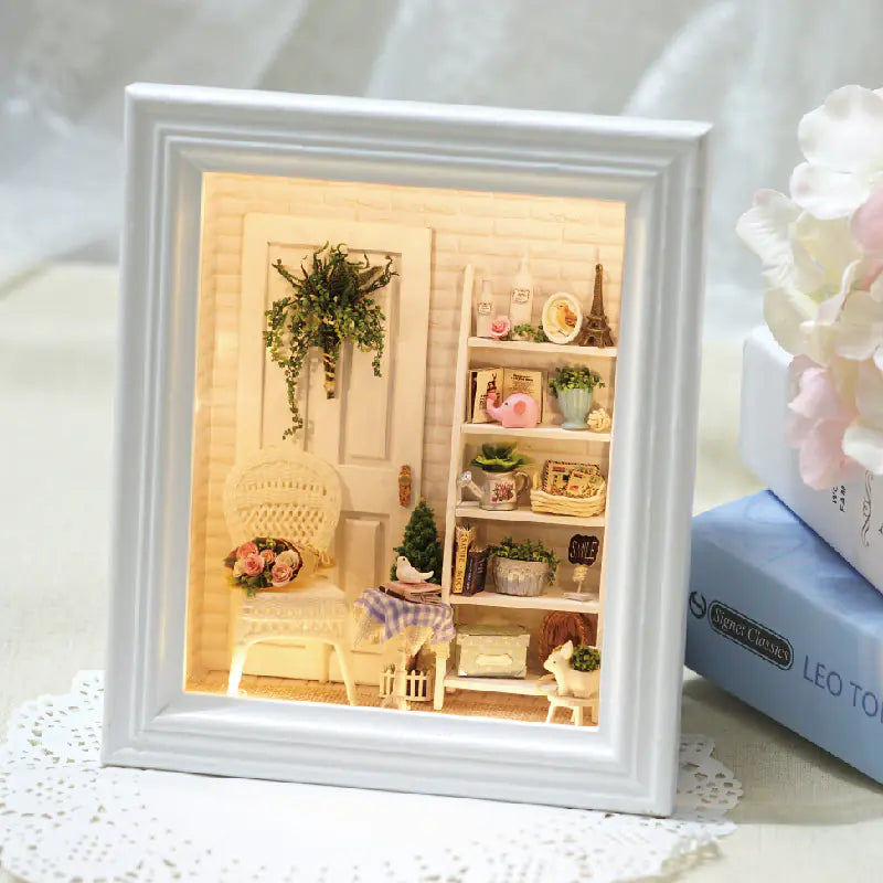 DIY Creative Wall-Mounted House Model Photo Frame